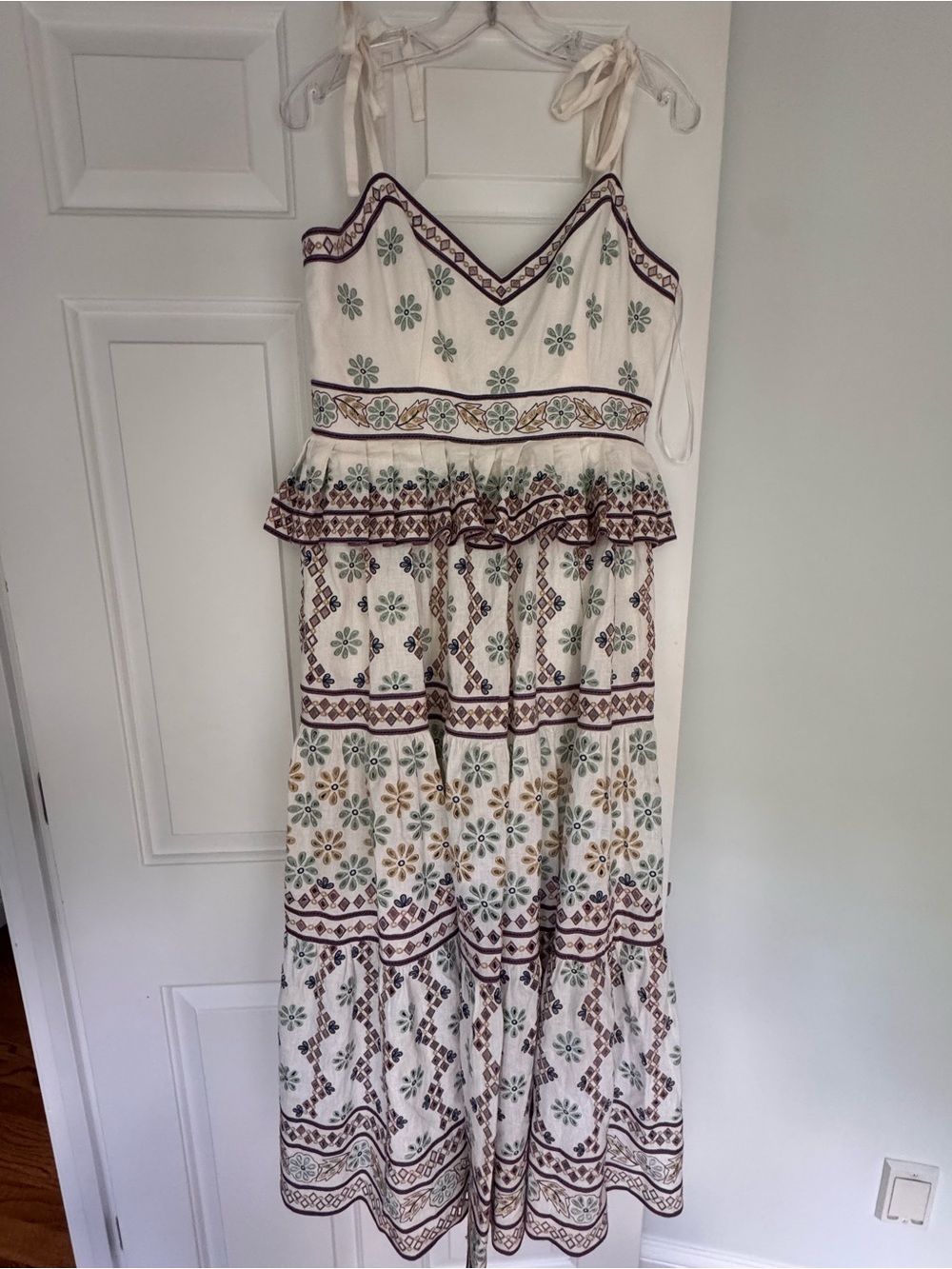 Christy Lynn Embroidered Tiered Maxi Dress